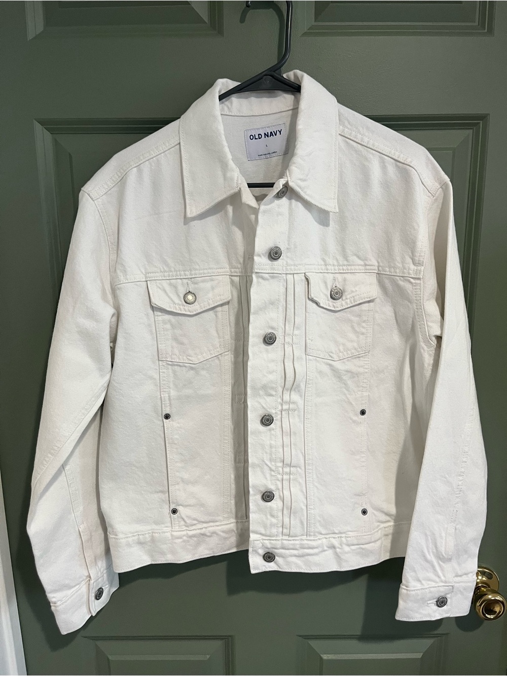 Old Navy Women's White Denim Jacket